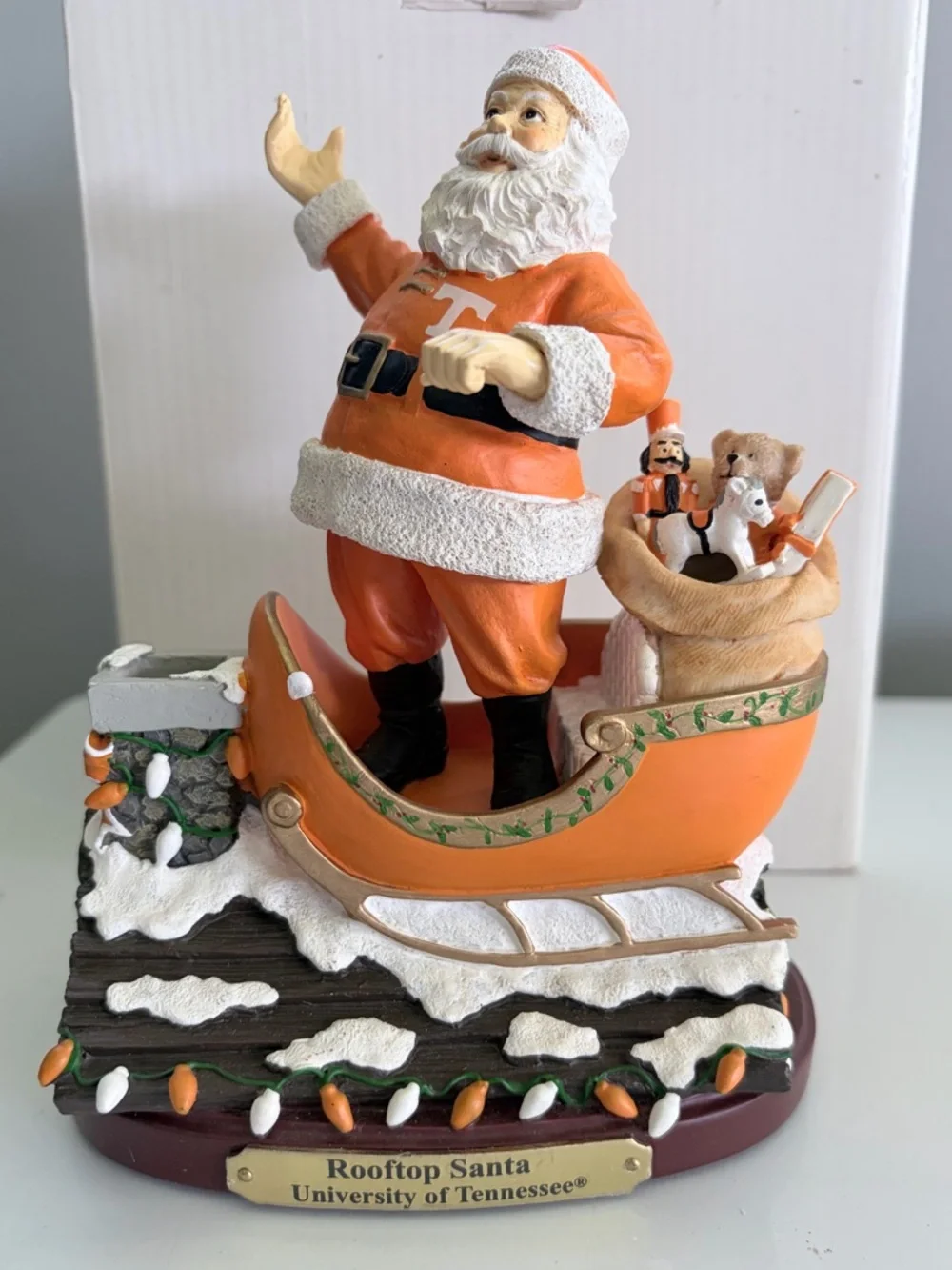 Tennessee Volunteers Collegiate Collectable Santa. 8th in Limited Series